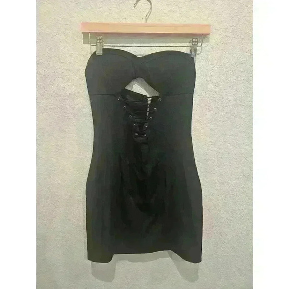 I. AM. GIA SUBRA CORSET DRESS BLACK SIZE SMALL - Picture 2 of 7